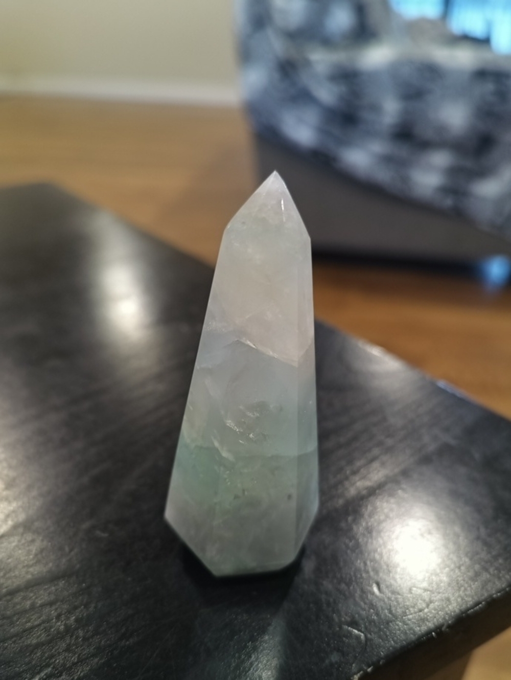 Green Flourite Crystal Tower / Ring Holder